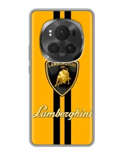 Чехол для Huawei Honor Magic 6 Pro с картинкой «Lamborghini Stripe желтый»