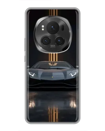 Чехол для Huawei Honor Magic 6 Pro с картинкой «Lamborghini золотые линии» Чехол для Huawei Honor Magic 6 Pro с картинкой «Lamborghini золотые линии»