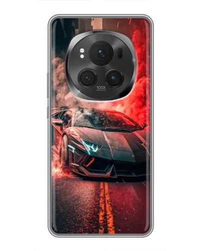 Чехол для Huawei Honor Magic 6 Pro с картинкой «Lamborghini красный дым» Чехол для Huawei Honor Magic 6 Pro с картинкой «Lamborghini красный дым»