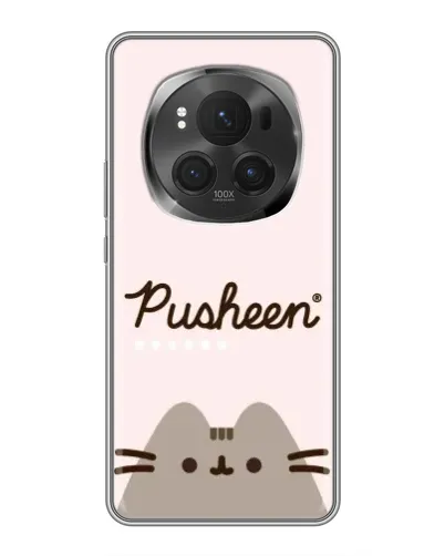 Чехол для Huawei Honor Magic 6 Pro с картинкой «Pusheen логотип»