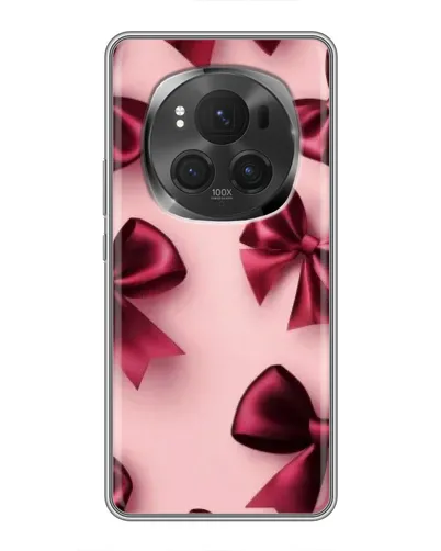 Чехол для Huawei Honor Magic 6 Pro с картинкой «Бордовый атлас»