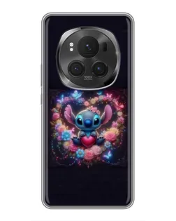 Чохол для Huawei Honor Magic 6 Pro з картинкою «Stitch у квітах» Чохол для Huawei Honor Magic 6 Pro з картинкою «Stitch у квітах»