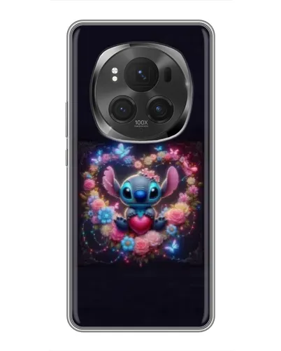 Чехол для Huawei Honor Magic 6 Pro с картинкой «Stitch в цветах» Чехол для Huawei Honor Magic 6 Pro с картинкой «Stitch в цветах»