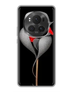 Чехол для Huawei Honor Magic 6 Pro с картинкой «Серебряный фантазийный цветок»