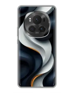 Чохол для Huawei Honor Magic 6 Pro з картинкою «Об'ємні чорно-білі стрічки» Чохол для Huawei Honor Magic 6 Pro з картинкою «Об'ємні чорно-білі стрічки»