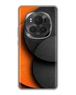 Чехол для Huawei Honor Magic 6 Pro с картинкой «Геометрия оранжевых кругов»