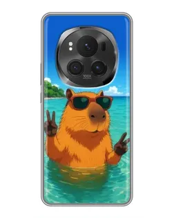 Чехол для Huawei Honor Magic 6 Pro с картинкой «Морская капибара» Чехол для Huawei Honor Magic 6 Pro с картинкой «Морская капибара»