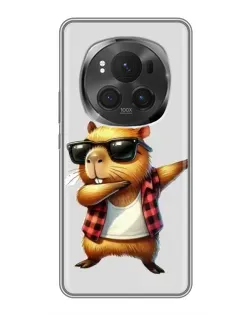 Чехол для Huawei Honor Magic 6 Pro с картинкой «Капибара рэпер даб» Чехол для Huawei Honor Magic 6 Pro с картинкой «Капибара рэпер даб»