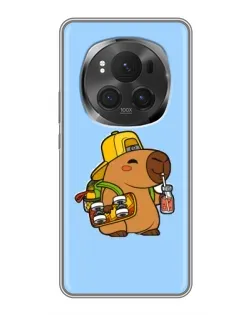 Чехол для Huawei Honor Magic 6 Pro с картинкой «Капибара на скейте» Чехол для Huawei Honor Magic 6 Pro с картинкой «Капибара на скейте»