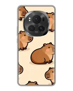 Чехол для Huawei Honor Magic 6 Pro с картинкой «Паттерн милых капибар» Чехол для Huawei Honor Magic 6 Pro с картинкой «Паттерн милых капибар»