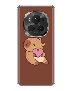 Чехол для Huawei Honor Magic 6 Pro с картинкой «Капибара с сердцем» Чехол для Huawei Honor Magic 6 Pro с картинкой «Капибара с сердцем»