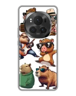 Чехол для Huawei Honor Magic 6 Pro с картинкой «Крутые капибары музыканты» Чехол для Huawei Honor Magic 6 Pro с картинкой «Крутые капибары музыканты»