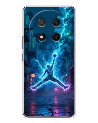 Чехол для Huawei Honor Magic 7 Lite с картинкой «Jordan Gold Jumpman»