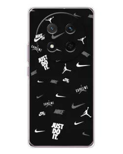 Чехол для Huawei Honor Magic 7 Lite с картинкой «Nike Black Pattern» Чехол для Huawei Honor Magic 7 Lite с картинкой «Nike Black Pattern»