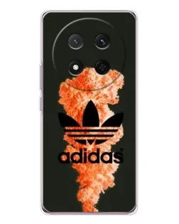 Чехол для Huawei Honor Magic 7 Lite с картинкой «Оранжевый дым Adidas»