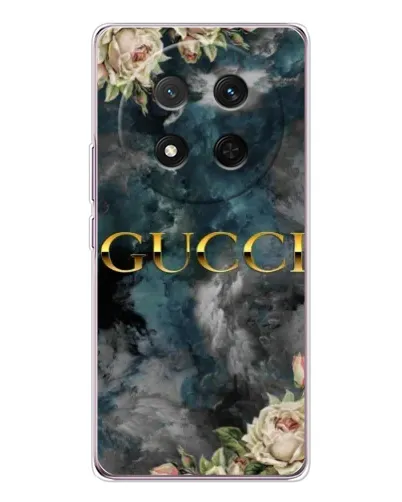Чехол для Huawei Honor Magic 7 Lite с картинкой «Абстрактные цветы Gucci»