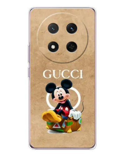 Чехол для Huawei Honor Magic 7 Lite с картинкой «Микки Маус Gucci — крафт»
