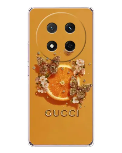 Чехол для Huawei Honor Magic 7 Lite с картинкой «Gucci — золотые бабочки» Чехол для Huawei Honor Magic 7 Lite с картинкой «Gucci — золотые бабочки»