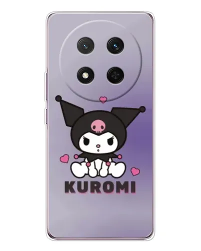 Чехол для Huawei Honor Magic 7 Lite с картинкой «Kuromi — фиолетовый арт»