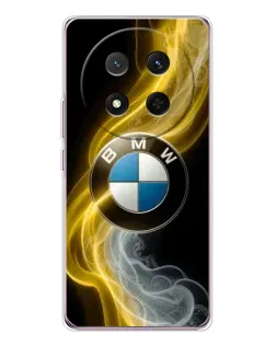 Чехол для Huawei Honor Magic 7 Lite с картинкой «Золотистый дым BMW»