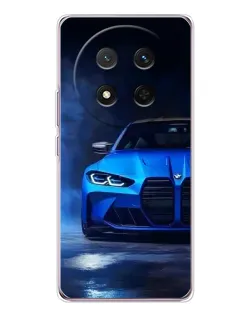 Чехол для Huawei Honor Magic 7 Lite с картинкой «Голубая BMW M4»