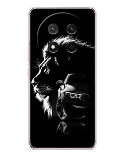 Чехол для Huawei Honor Magic 7 Lite с картинкой «BMW и лев» Чехол для Huawei Honor Magic 7 Lite с картинкой «BMW и лев»