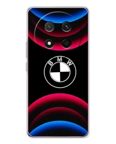 Чехол для Huawei Honor Magic 7 Lite с картинкой «Логотип BMW и неоновые дуги» Чехол для Huawei Honor Magic 7 Lite с картинкой «Логотип BMW и неоновые дуги»