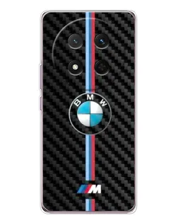 Чехол для Huawei Honor Magic 7 Lite с картинкой «Эмблема BMW и карбон»