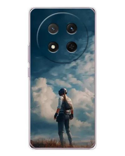 Чехол для Huawei Honor Magic 7 Lite с картинкой «Герой PUBG на скале» Чехол для Huawei Honor Magic 7 Lite с картинкой «Герой PUBG на скале»