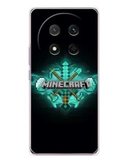 Чехол для Huawei Honor Magic 7 Lite с картинкой «Minecraft Diamond лого»