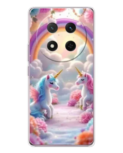 Чехол для Huawei Honor Magic 7 Lite с картинкой «Радуга и единороги» Чехол для Huawei Honor Magic 7 Lite с картинкой «Радуга и единороги»