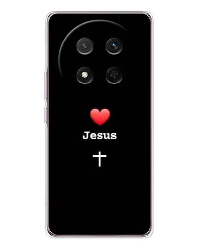 Чехол для Huawei Honor Magic 7 Lite с картинкой «Сердце - Jesus» Чехол для Huawei Honor Magic 7 Lite с картинкой «Сердце - Jesus»