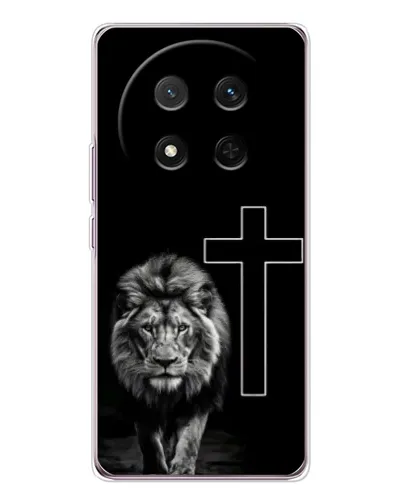 Чехол для Huawei Honor Magic 7 Lite с картинкой «Лев и Крест» Чехол для Huawei Honor Magic 7 Lite с картинкой «Лев и Крест»