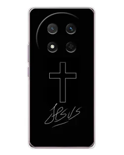 Чехол для Huawei Honor Magic 7 Lite с картинкой «Графический крест Jesus» Чехол для Huawei Honor Magic 7 Lite с картинкой «Графический крест Jesus»