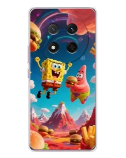 Чехол для Huawei Honor Magic 7 Lite с картинкой «Космический фастфуд»