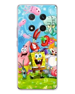 Чехол для Huawei Honor Magic 7 Lite с картинкой «Губка Боб и друзья»