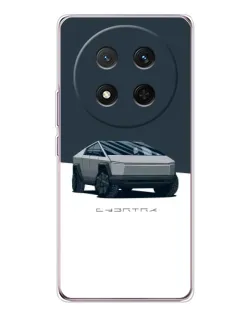 Чехол для Huawei Honor Magic 7 Lite с картинкой «Серебристый Cybertruck Tesla» Чехол для Huawei Honor Magic 7 Lite с картинкой «Серебристый Cybertruck Tesla»