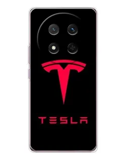 Чехол для Huawei Honor Magic 7 Lite с картинкой «Tesla Red Logo» Чехол для Huawei Honor Magic 7 Lite с картинкой «Tesla Red Logo»