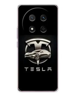 Чехол для Huawei Honor Magic 7 Lite с картинкой «Tesla — серебристое авто» Чехол для Huawei Honor Magic 7 Lite с картинкой «Tesla — серебристое авто»