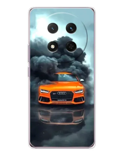 Чехол для Huawei Honor Magic 7 Lite с картинкой «Audi в облаках дыма»