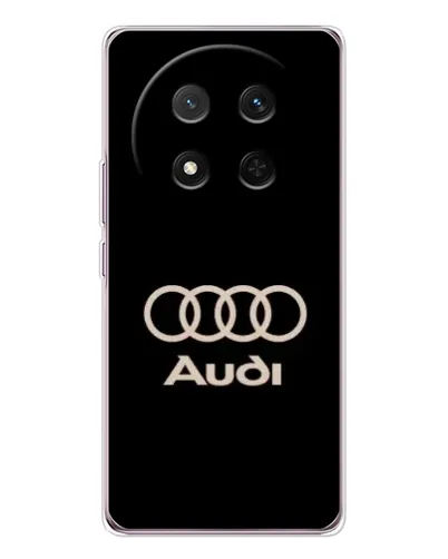 Чехол для Huawei Honor Magic 7 Lite с картинкой «Audi — золотой логотип»