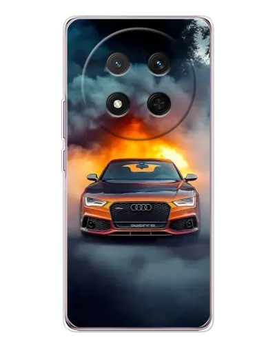 Чехол для Huawei Honor Magic 7 Lite с картинкой «Audi в огненном дыму»