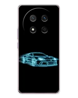 Чехол для Huawei Honor Magic 7 Lite с картинкой «Неоновый контур Lamborghini» Чехол для Huawei Honor Magic 7 Lite с картинкой «Неоновый контур Lamborghini»
