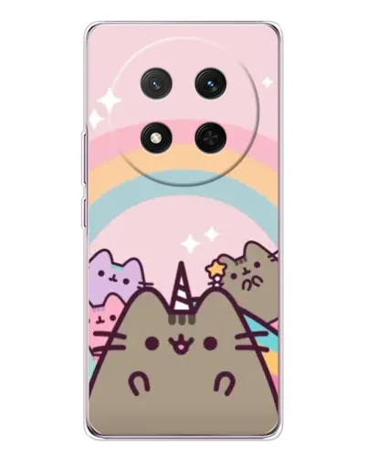 Чехол для Huawei Honor Magic 7 Lite с картинкой «Единорог Pusheen»