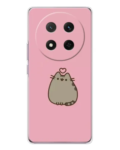 Чехол для Huawei Honor Magic 7 Lite с картинкой «Pusheen сердце»