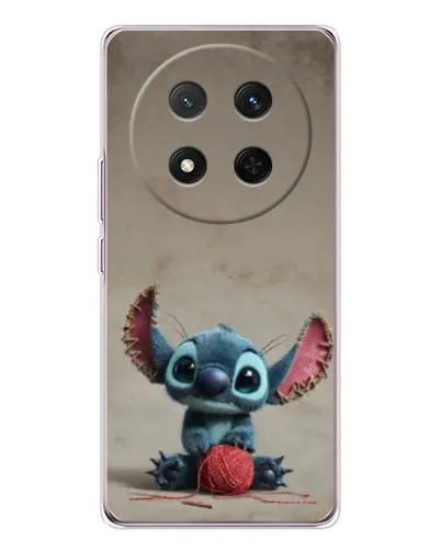 Чехол для Huawei Honor Magic 7 Lite с картинкой «Стич на коричневом фоне»