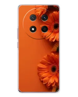 Чехол для Huawei Honor Magic 7 Lite с картинкой «Оранжевые герберы»