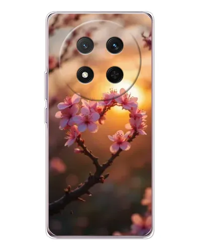 Чехол для Huawei Honor Magic 7 Lite с картинкой «Розовый цвет сердце на фоне заката» Чехол для Huawei Honor Magic 7 Lite с картинкой «Розовый цвет сердце на фоне заката»