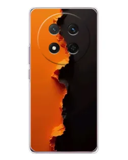 Чехол для Huawei Honor Magic 7 Lite с картинкой «Оранжевый разлом»