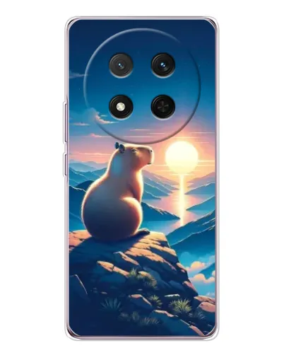 Чехол для Huawei Honor Magic 7 Lite с картинкой «Закат солнца с капибарой» Чехол для Huawei Honor Magic 7 Lite с картинкой «Закат солнца с капибарой»